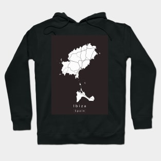 Ibiza Spain Island Map Hoodie